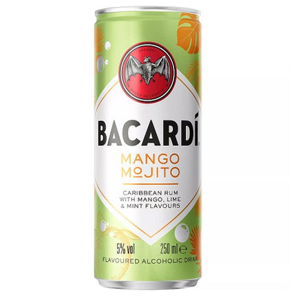 Bacardi Mango Mojito Ready To Drink Cocktail  250ml