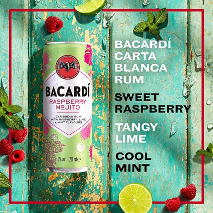 Bacardi Raspberry Mojito RTD 250ml