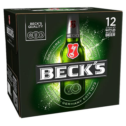 Beck's Regular Beer Bottle 12 x 275ml