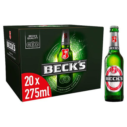 Beck's Regular Beer Bottle 20 x 275ml