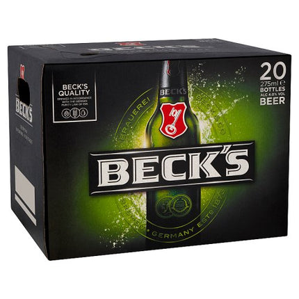 Beck's Regular Beer Bottle 20 x 275ml