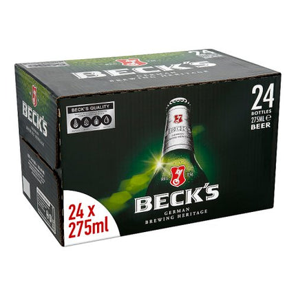 Beck's Pilsner Beer Bottle 24 x 275ml