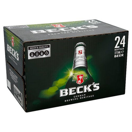 Beck's Pilsner Beer Bottle 24 x 275ml