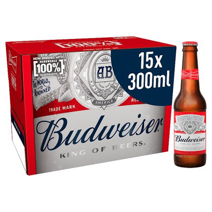 Budweiser Beer Bottle 15 x 300ml