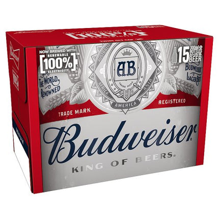 Budweiser Beer Bottle 15 x 300ml