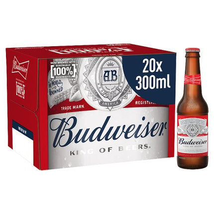 Budweiser Beer Bottle 20 x 300ml