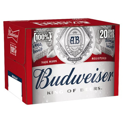 Budweiser Beer Bottle 20 x 300ml