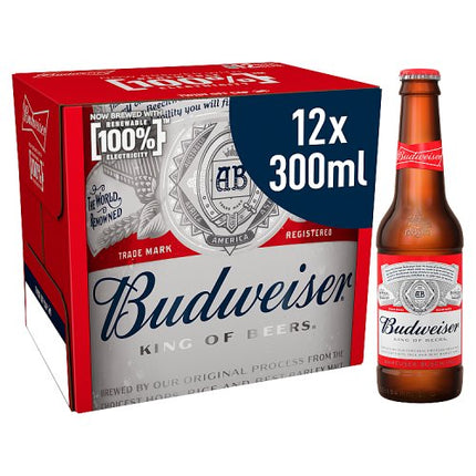 Budweiser Beer Bottle 12 x 300ml