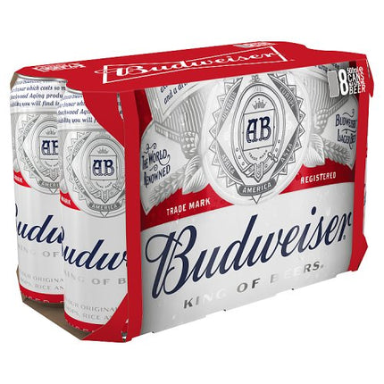 Budweiser Beer Bottle 8 x 500ml