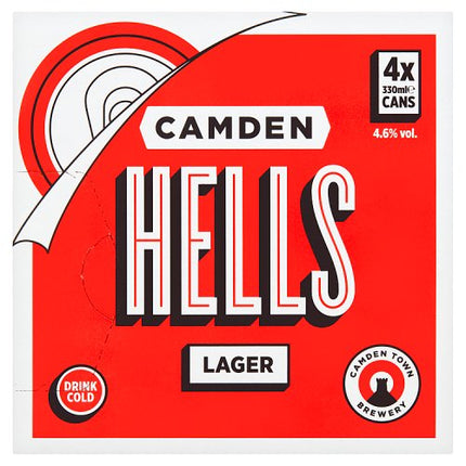 Camden Hells Lager Can 4 x 330ml