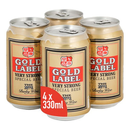 Gold Label Very Strong Special Beer Can 4 x 330ml