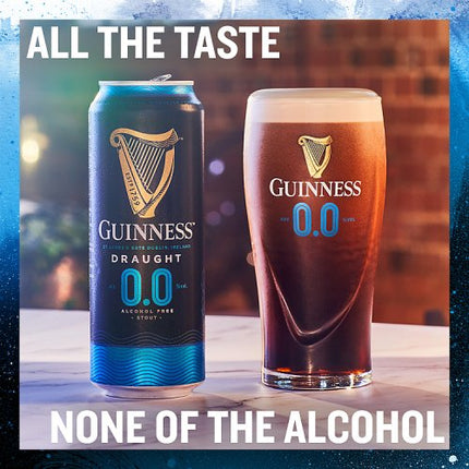 Guinness Draught Alcohol Free Beer Can 4 x 440ml