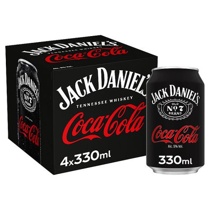 Jack Daniel's & Coca-Cola Can 4 x 330ml