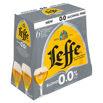 Leffe Blonde Alcohol Free Beer Bottle 6 x 250ml