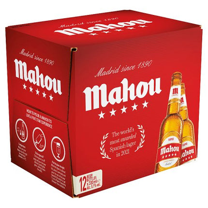 Mahou Beer Bottle 12 x 330ml