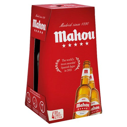 Mahou Beer Bottle 4 x 330ml