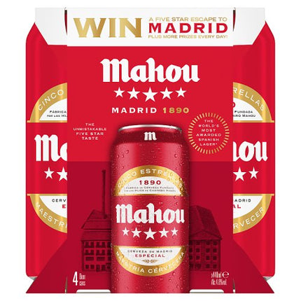 Mahou Beer Can 4 x 440ml