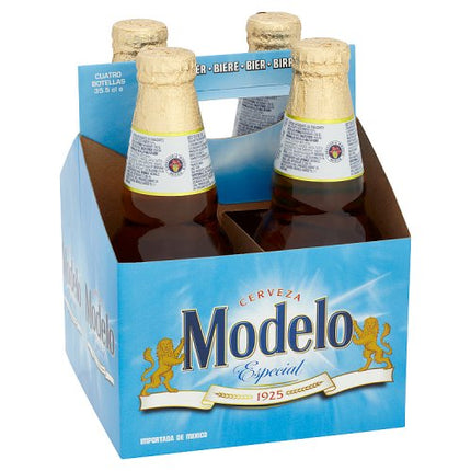 Modelo Especial Mexican Lager Beer Bottle 4 x 355ml