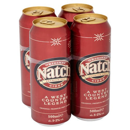 Natch Original Premium Dry Cider Can 4 x 500ml