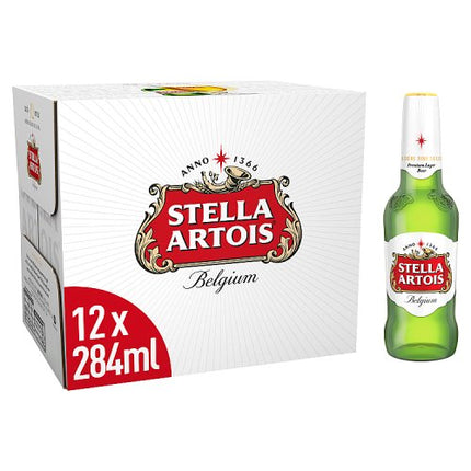 Stella Artois Lager Bottle 12 x 284ml