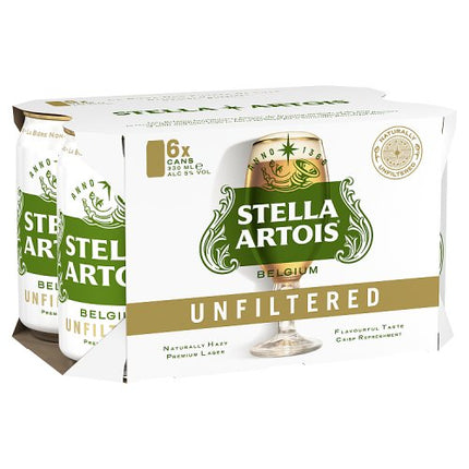 Stella Artois Unfiltered Can 6 x 330ml