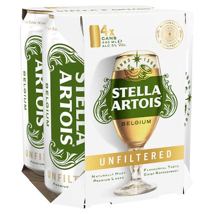 Stella Artois Unfiltered Can 4 x 440ml