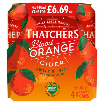 Thatchers Blood Orange Cider 4 x 440ml £6.69