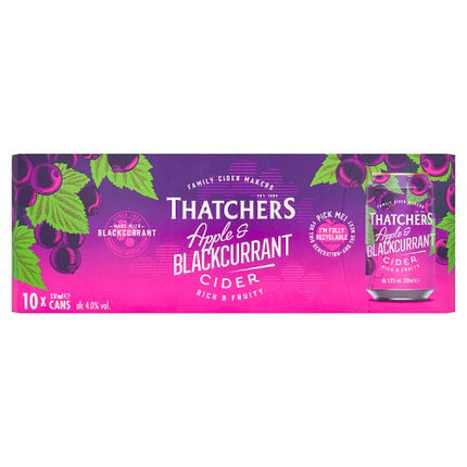 Thatchers Apple and Blackcurrant Cider 10 x 330ml