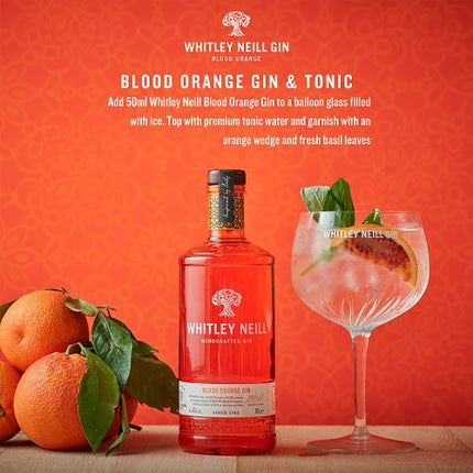 Whitley Neill Handcrafted Blood Orange Gin 70cl