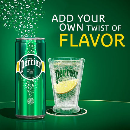 Perrier Sparkling Natural Mineral Water Can 35x250ml