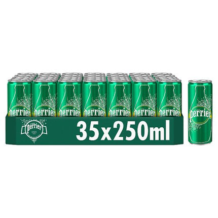 Perrier Sparkling Natural Mineral Water Can 35x250ml