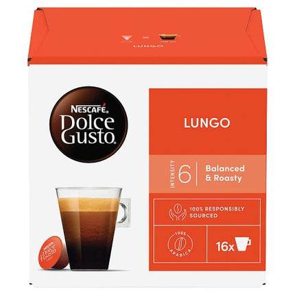 Nescafe Dolce Gusto Lungo Coffee Pods x16 89.6g