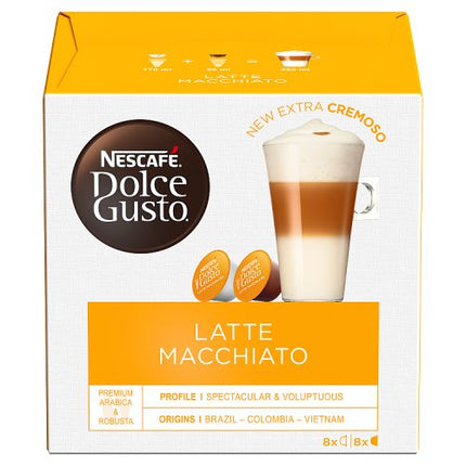 Nescafe Dolce Gusto Latte Macchiato Coffee Pods x16 183.2g