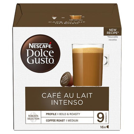 Nescafe Dolce Gusto Cafe Au Lait Intenso Coffee Pods x16 160g